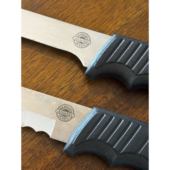 VTG Amway Queen Stainless Steel Serrated & Straight Blade Knife Set With Ergonom - Picture 3 of 7
